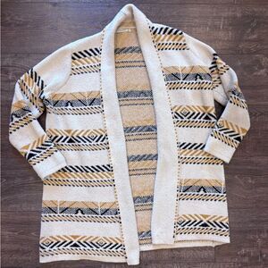 Staccato Aztec Western Front Open Front Cardigan